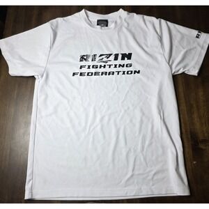 RIZIN Fighting Federation Paisley Dry T Shirt XL White MMA Japan Made